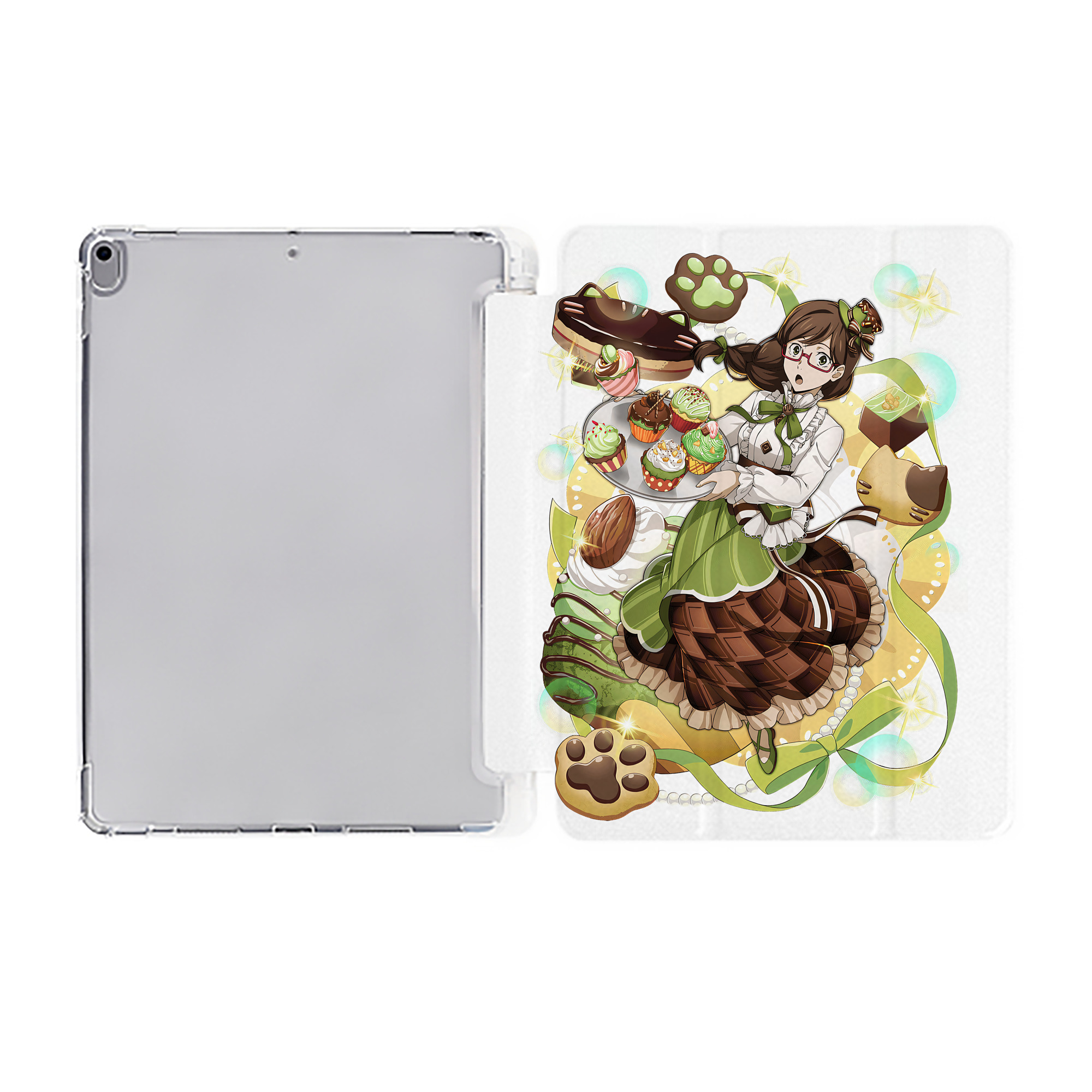 （画像用） 文豪ストレイドッグス Bungo Stray Dogs IPad ケース ペン収納付き 三つ折りスタンド PUレザー×シリコン 対応機種9.5/10.5/10.9インチ